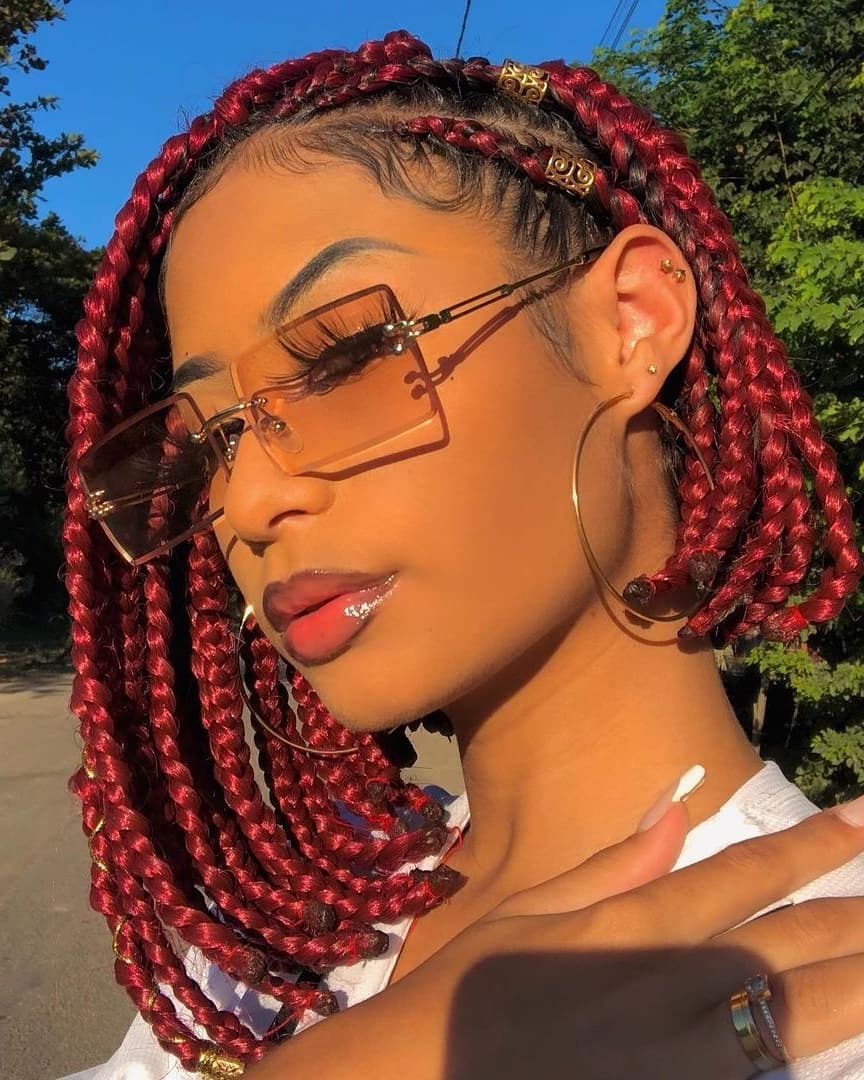 Red Tribal Braid