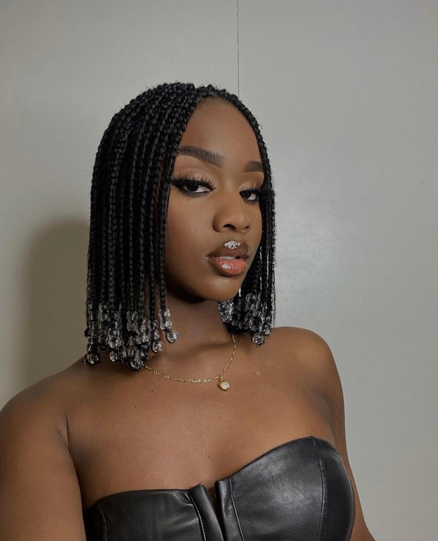 Short Braids with Beads