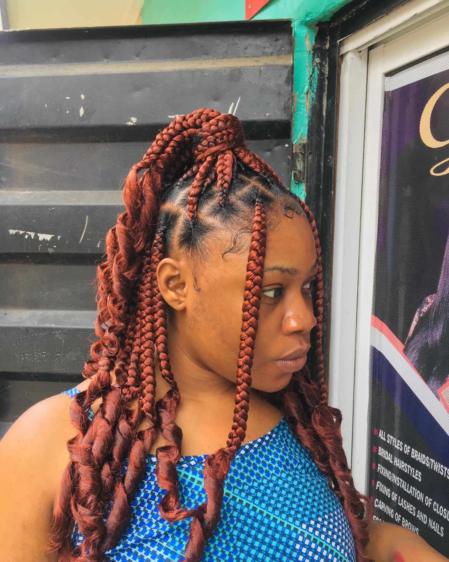 Short Knotless Box Braid