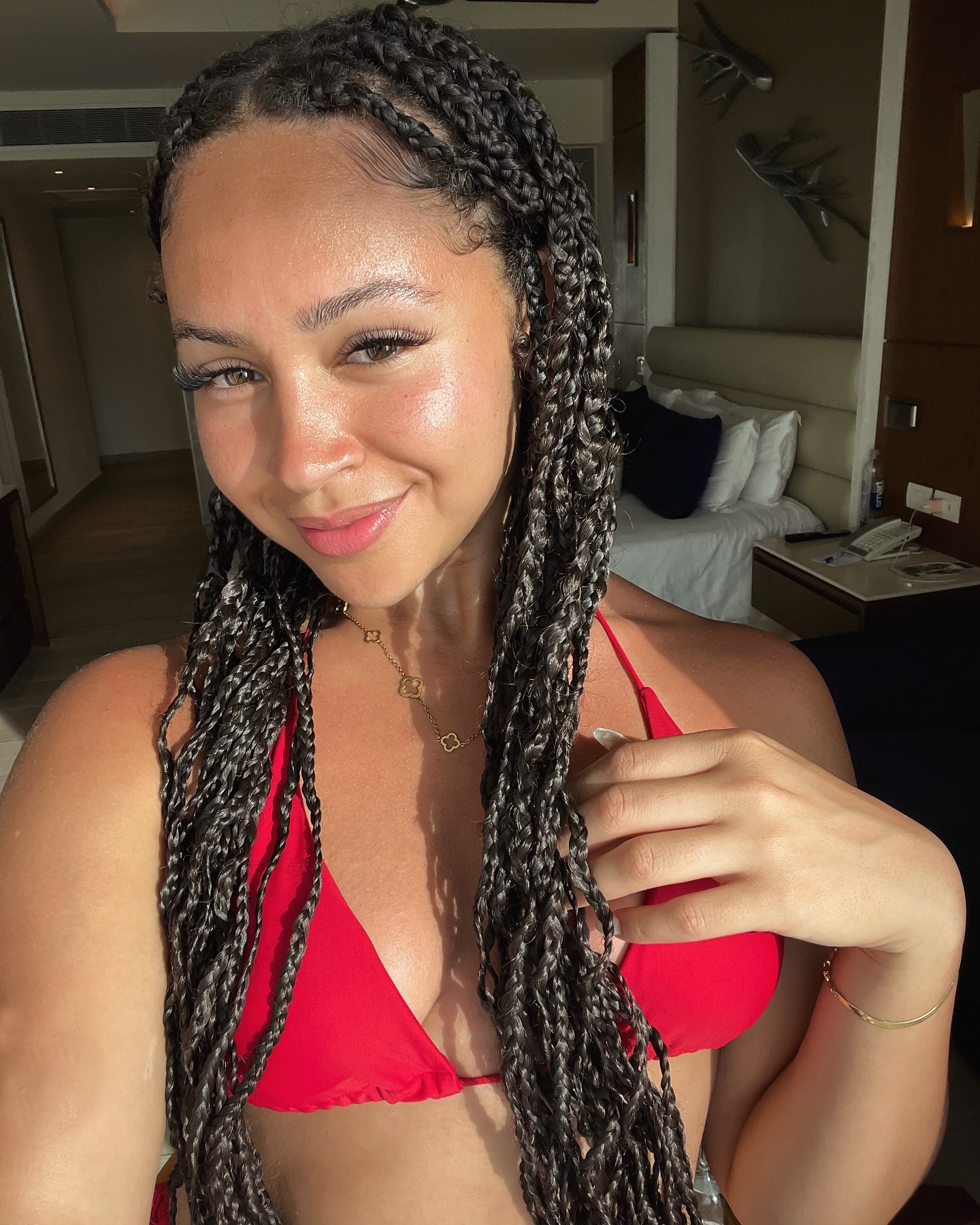 Simple Curly Hair Summer Braids