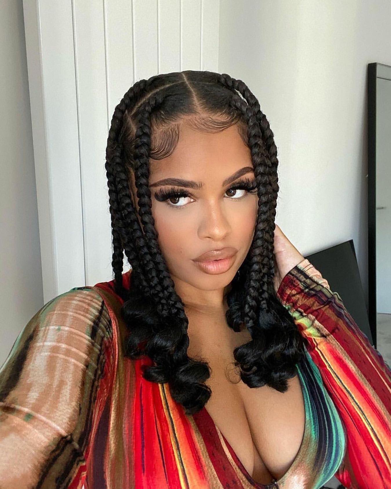 Simple Short Jumbo Braids