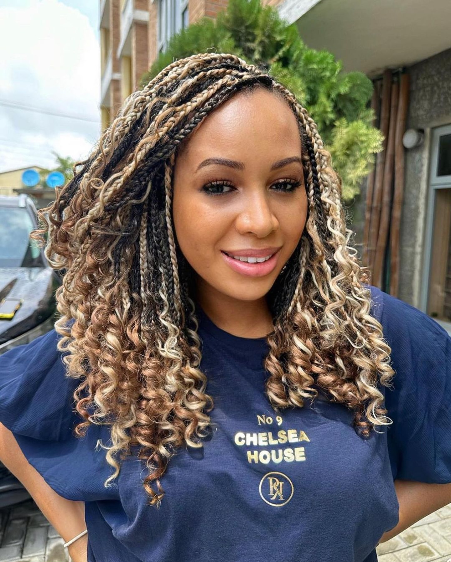 Single Crochet Braids with Curly Ends