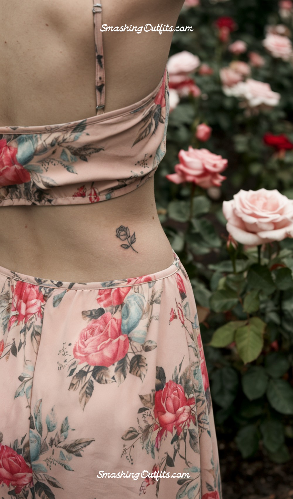 Small Dainty Rose Flower Tattoo