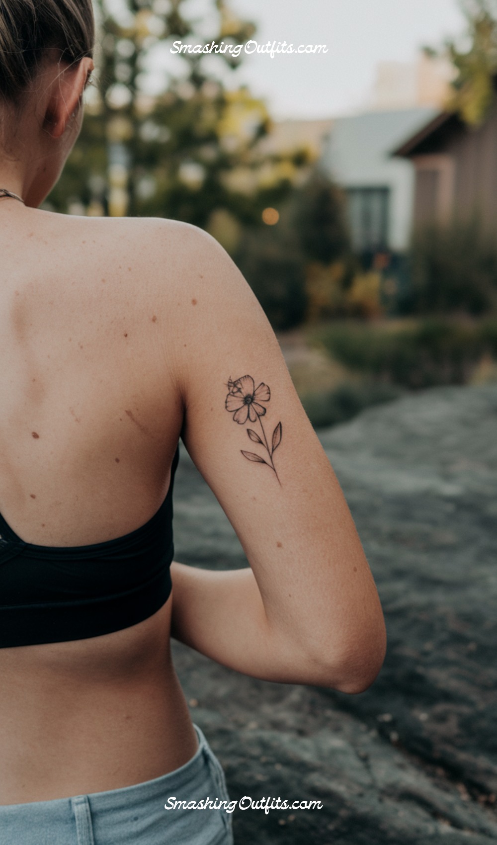 Bloom Small Dainty Tattoo