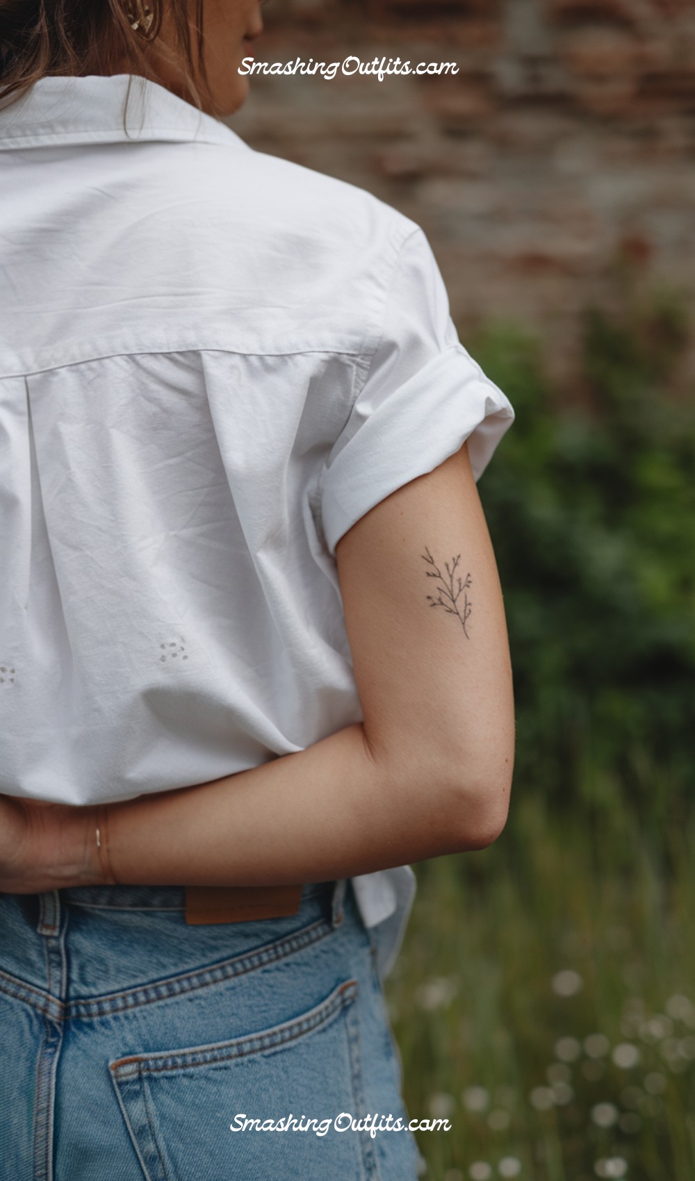 Adorable Floral Dainty Tattoo