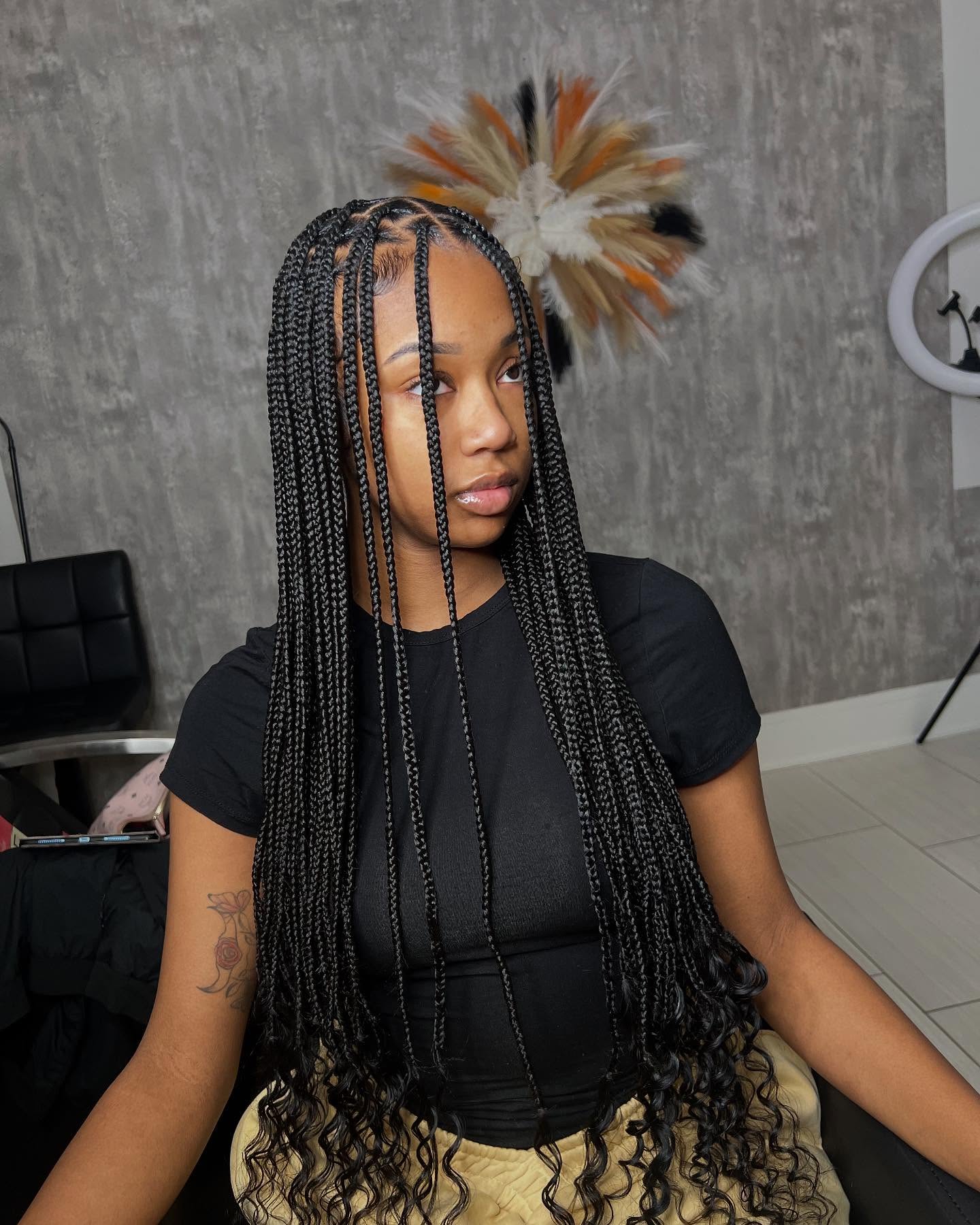 Space Micro Knotless Braid