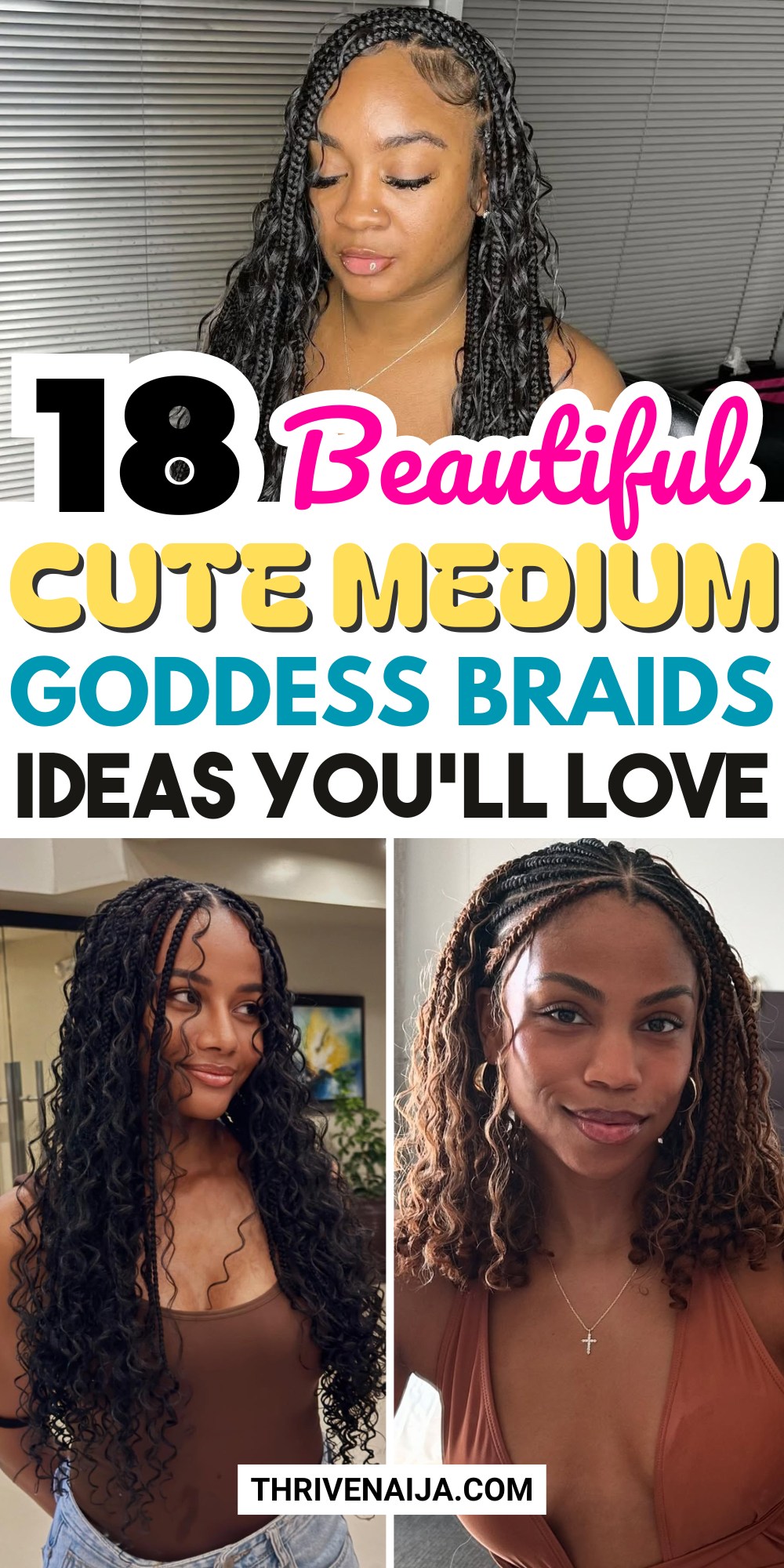 Gorgeous Medium Goddess Braids Ideas