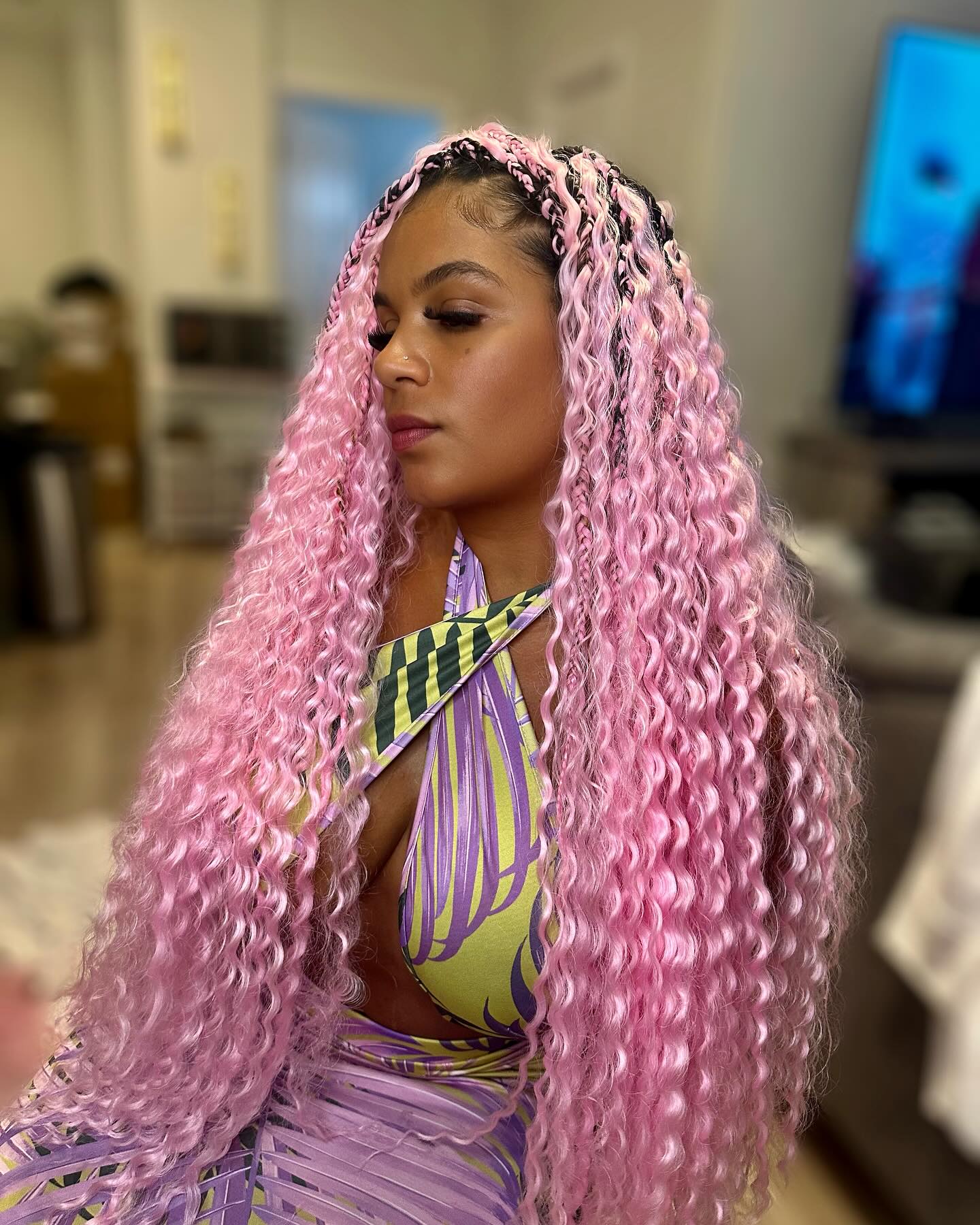 Pink Inspired Tree Braids