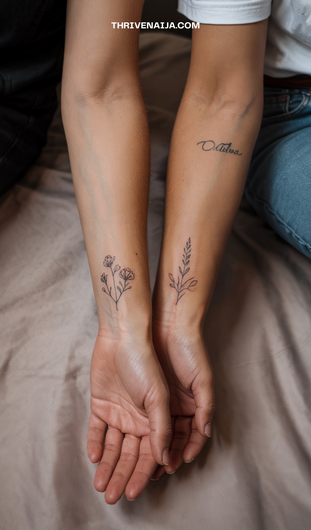 Minimal Floral Tattoo