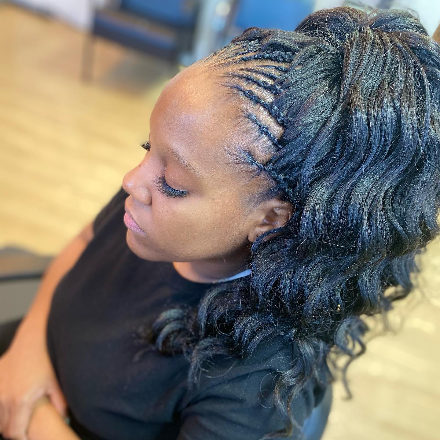 Wedding Bouffant Style Tree Braids