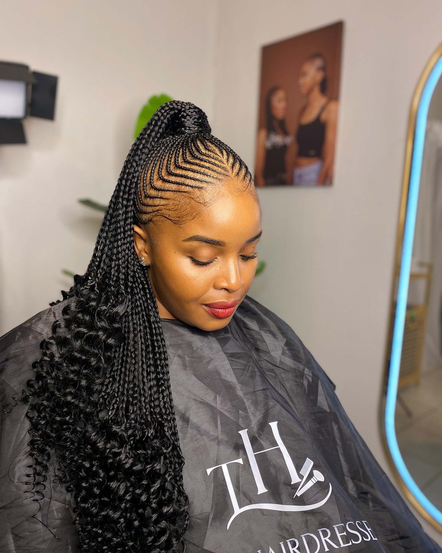 Z Pattern Braided Updo Hairstyle