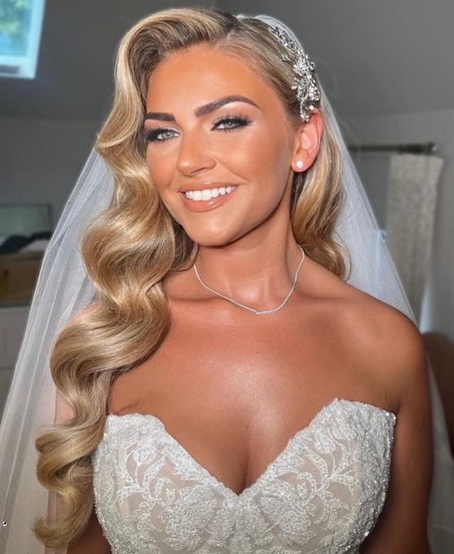 Hollywood Waves Bridal Style
