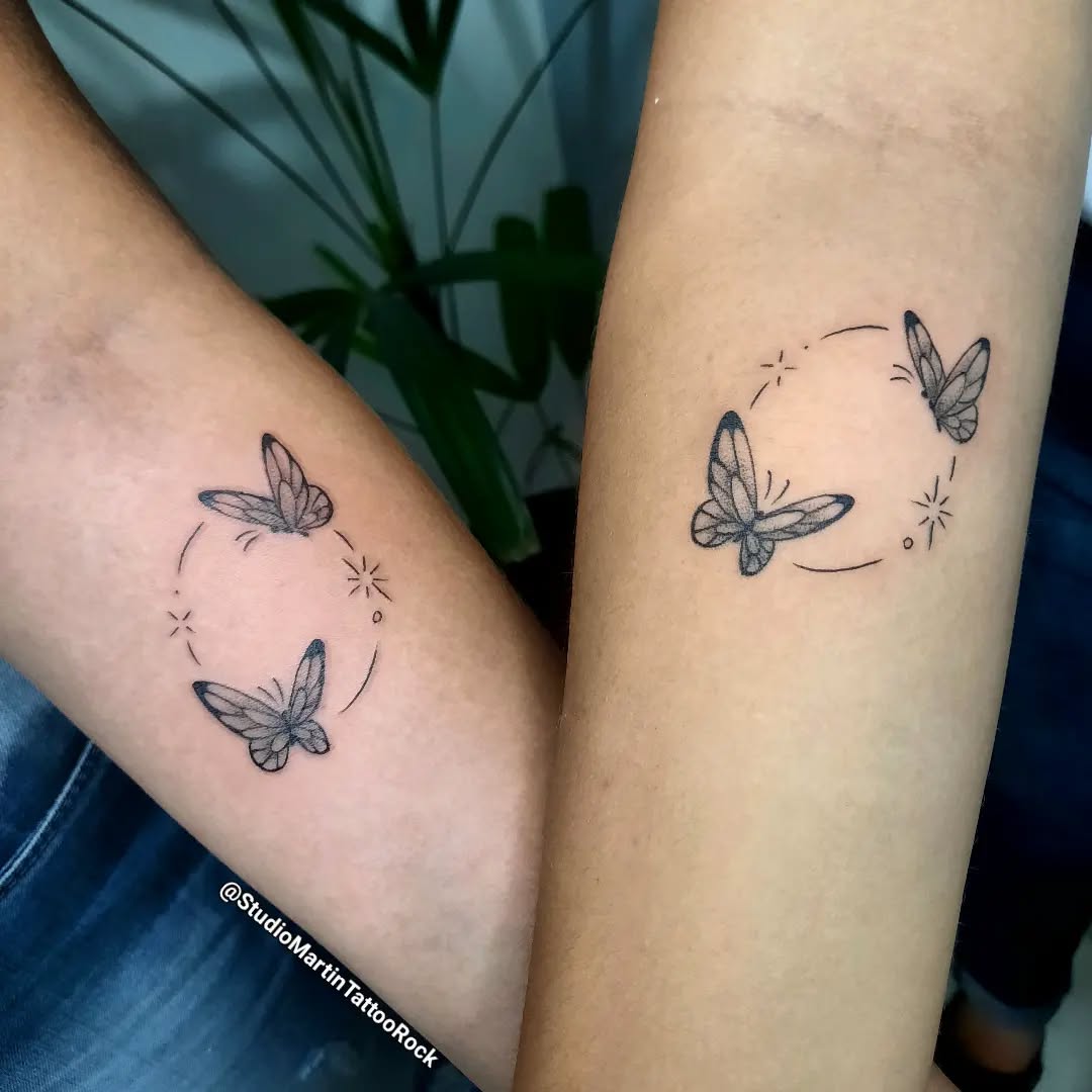 Twinning Butterfly Tattoo