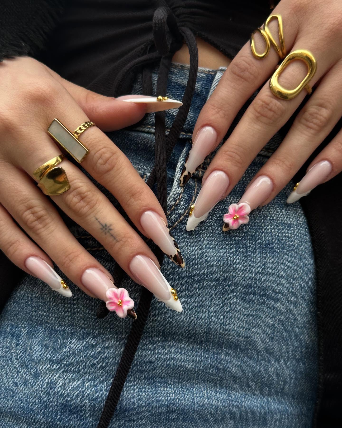 Blushing Summer Acrylic Press On Nails