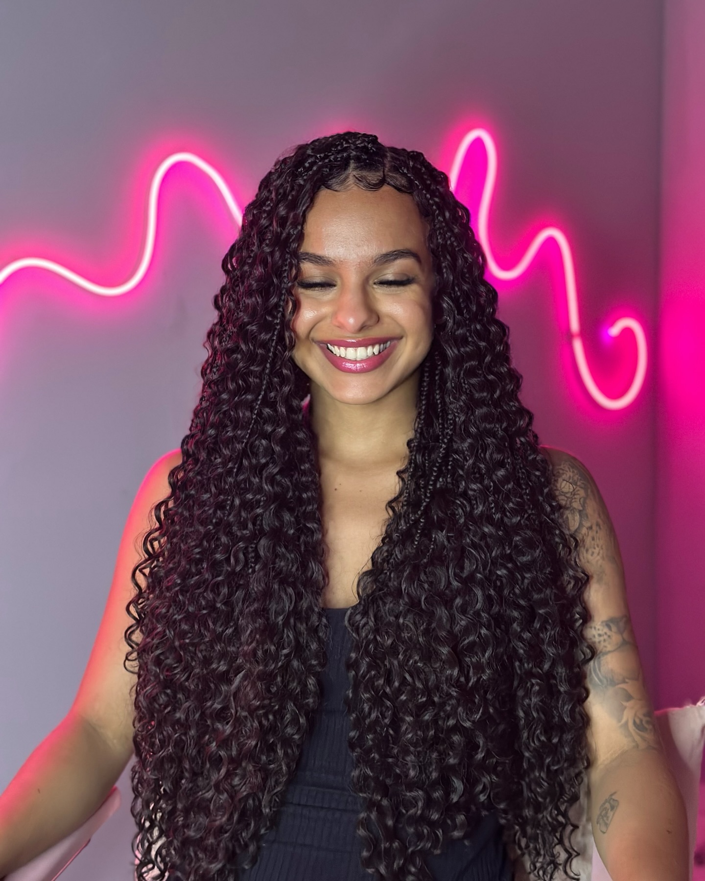 Boho Individual Knotless Crochet Braids