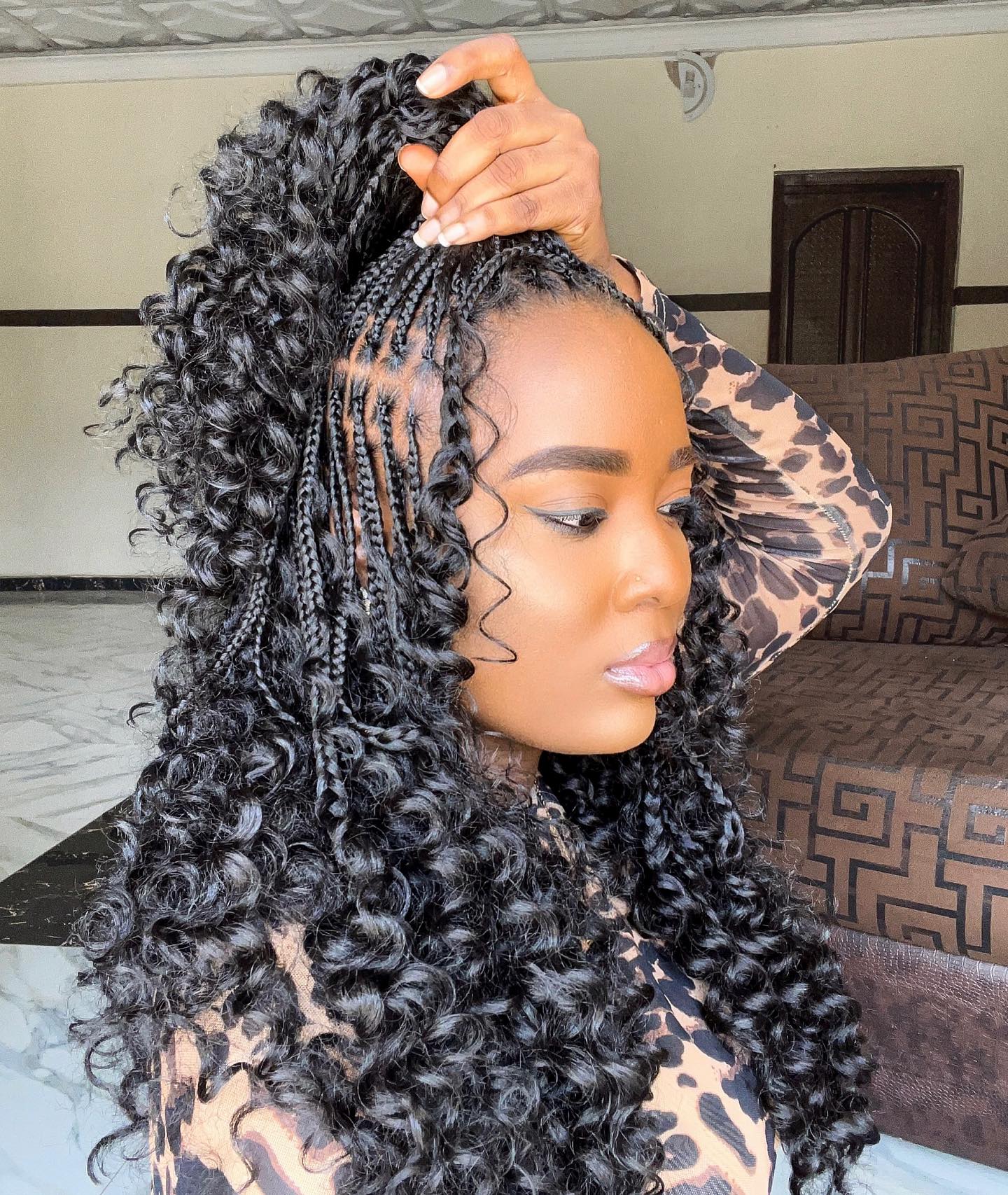 Natural Curls Crochet Hairstyle