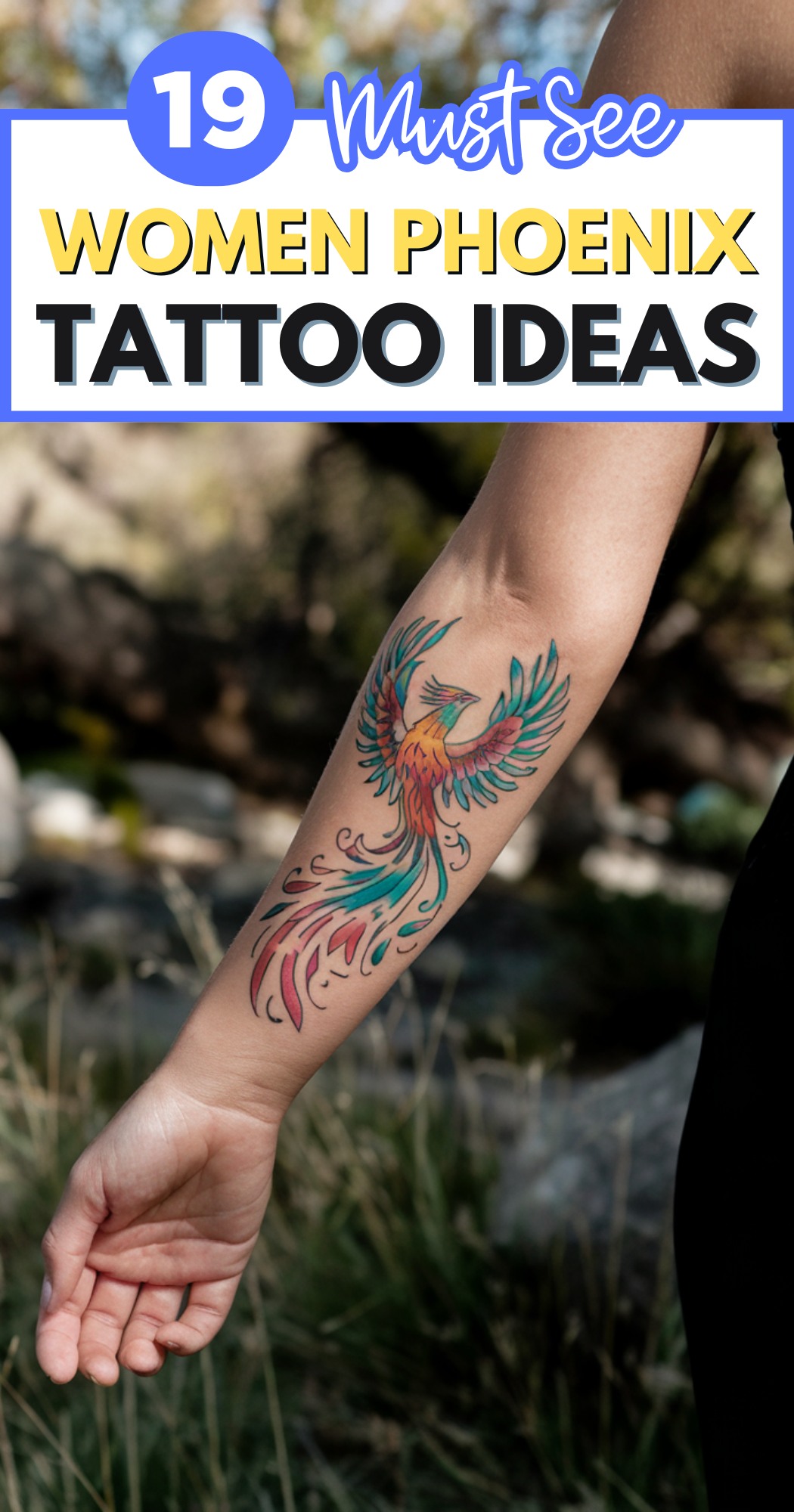 Cute Phoenix Tattoo Ideas For Women-pin