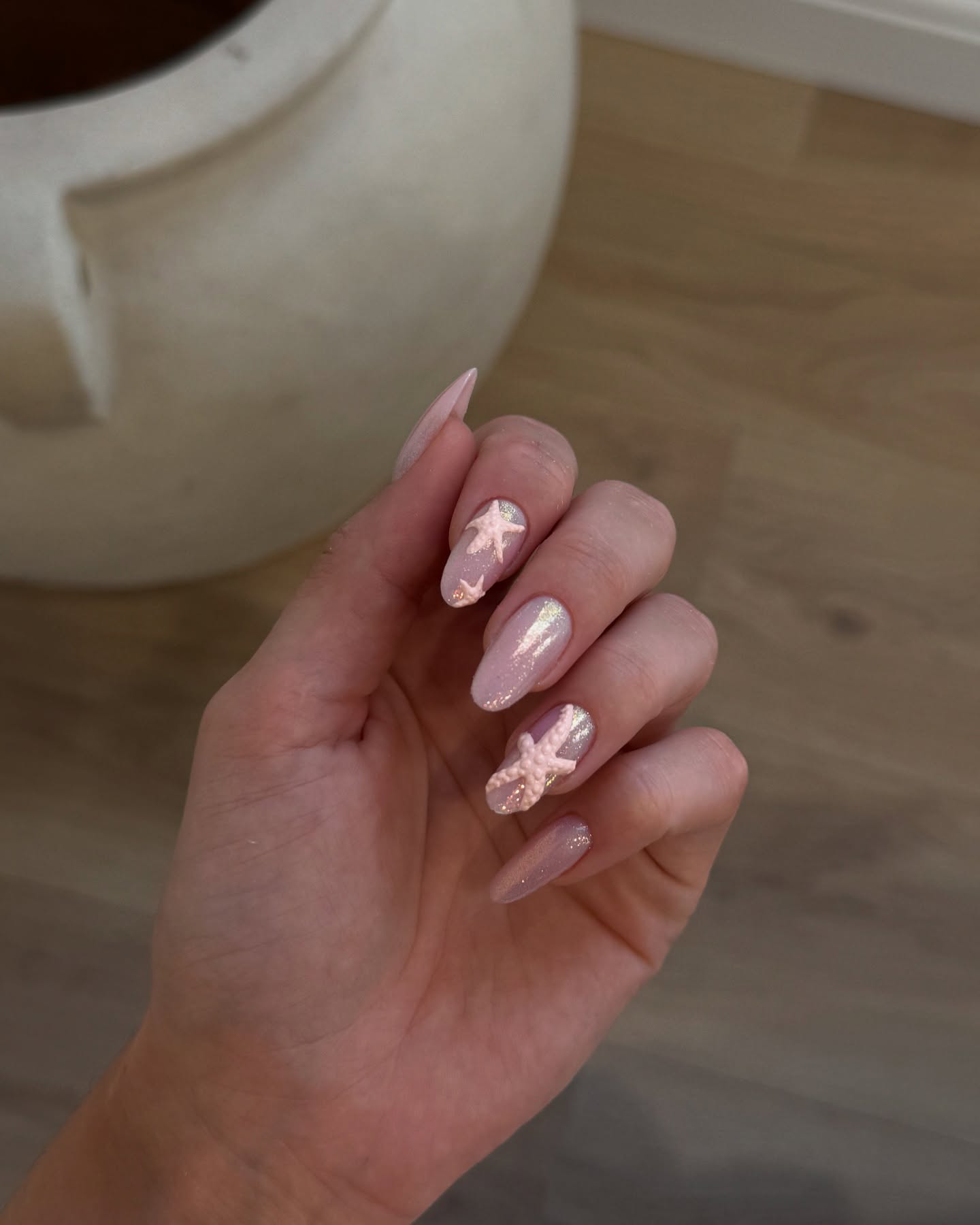 Summer Starfish Vacation Nails