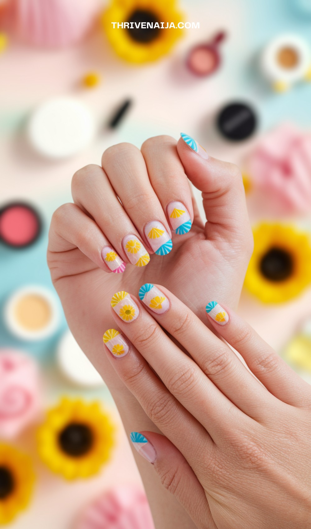Pastel Yellow Sorbet Nails