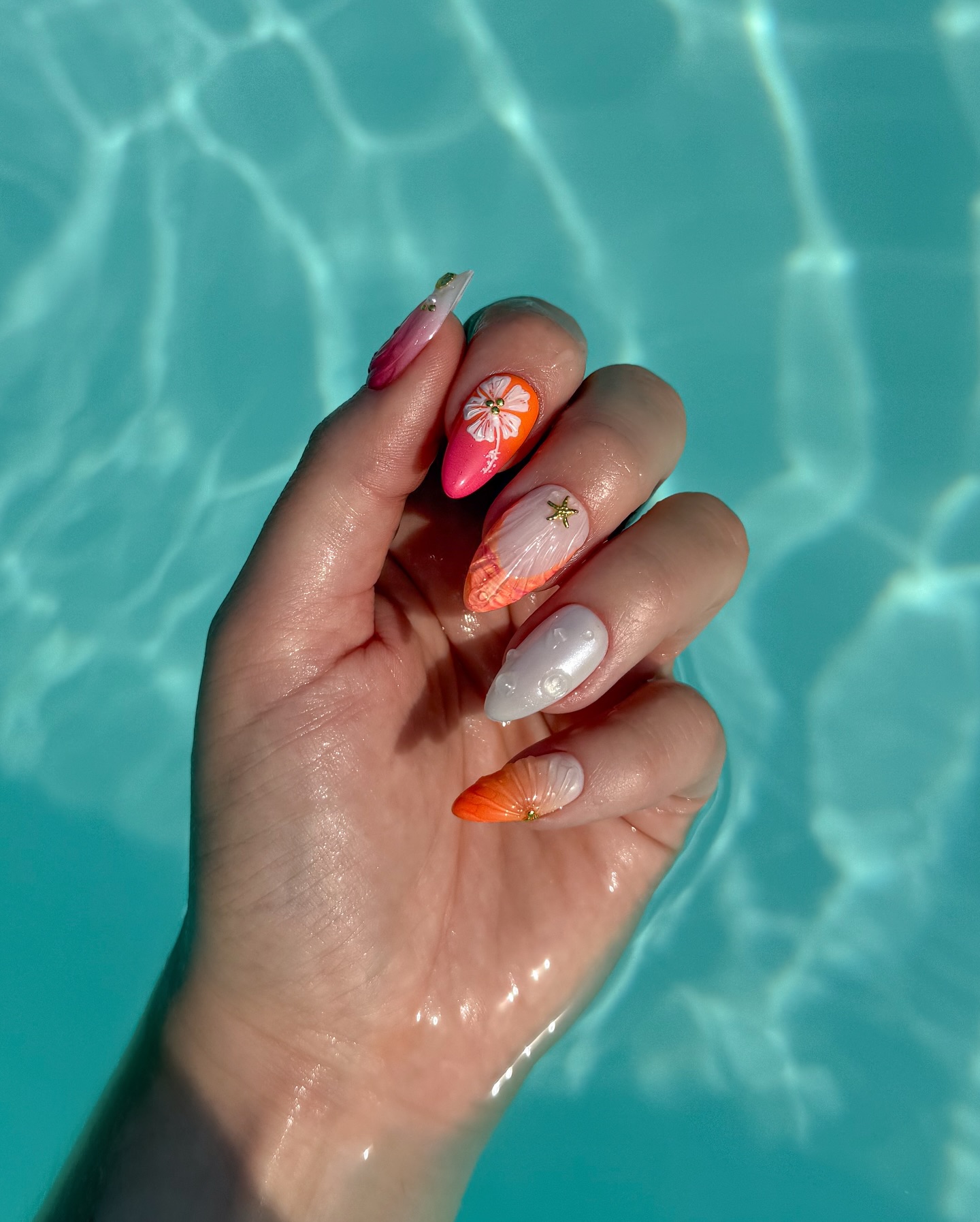 Tropical Summer Nails