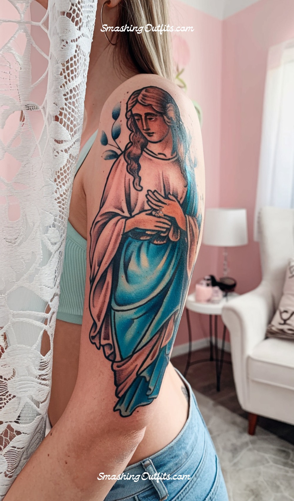 Virgin Mary Biblical Tattoo