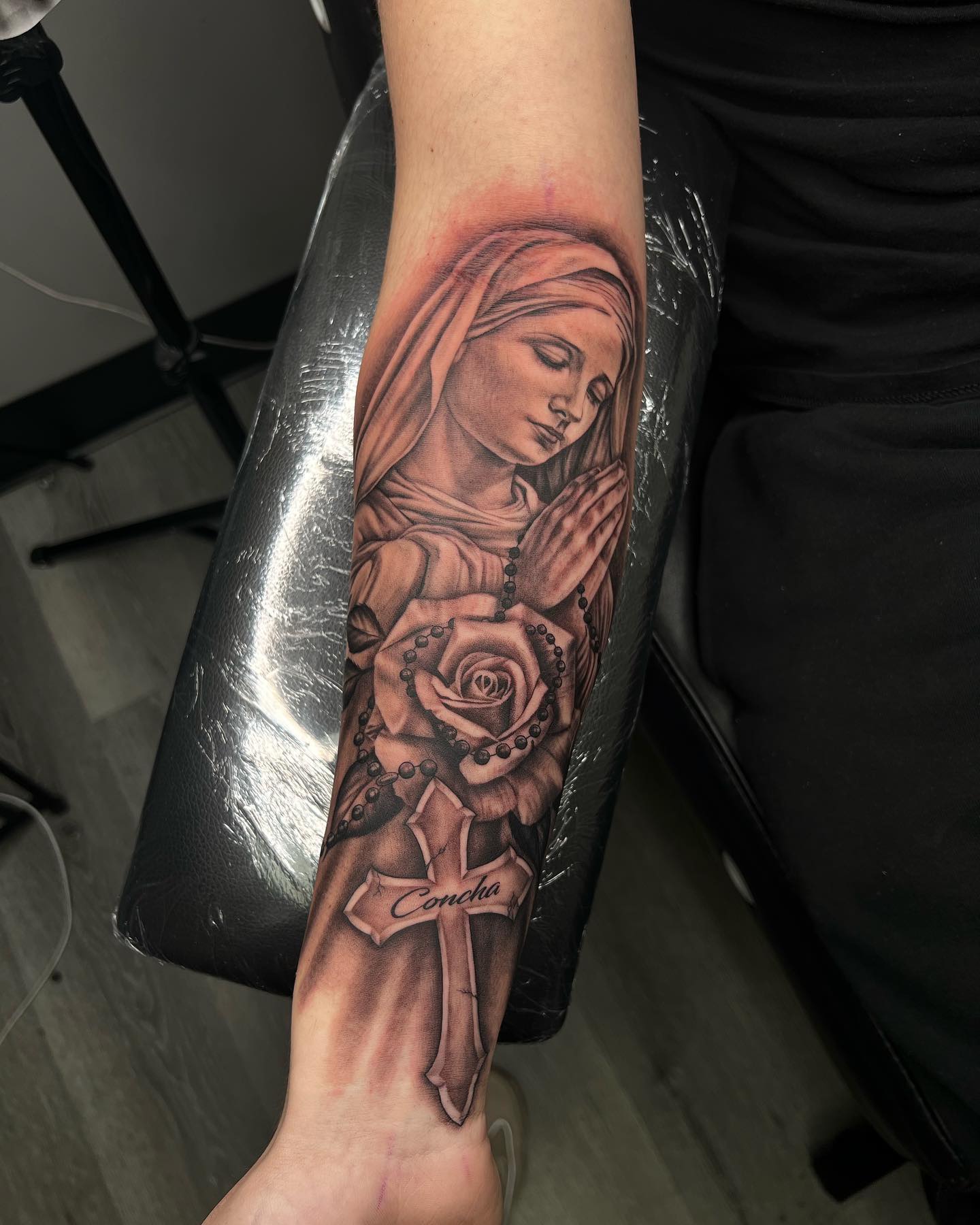 Half Sleeve Biblical Tattoo