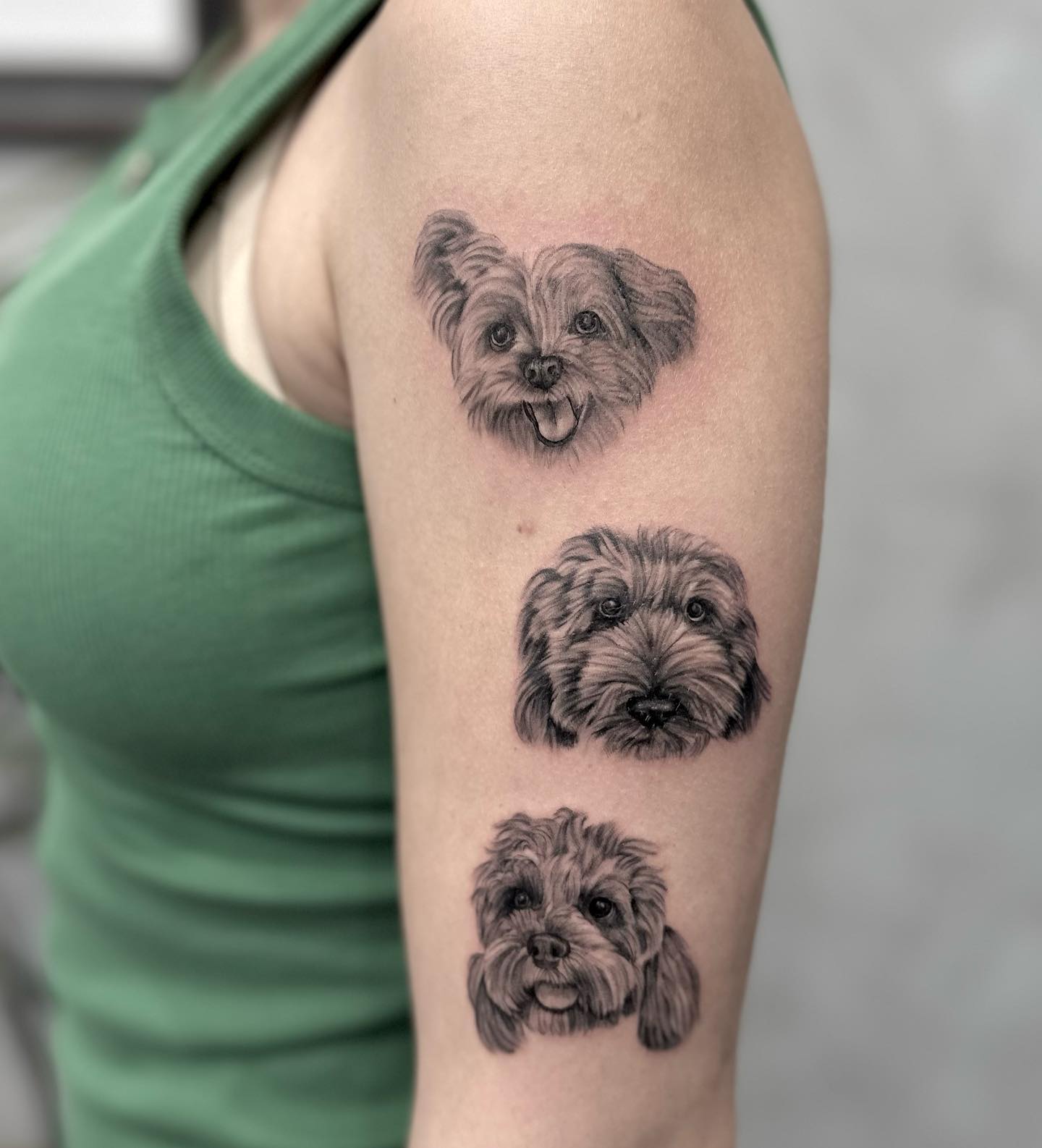 Cute Pets Portrait Tattoo
