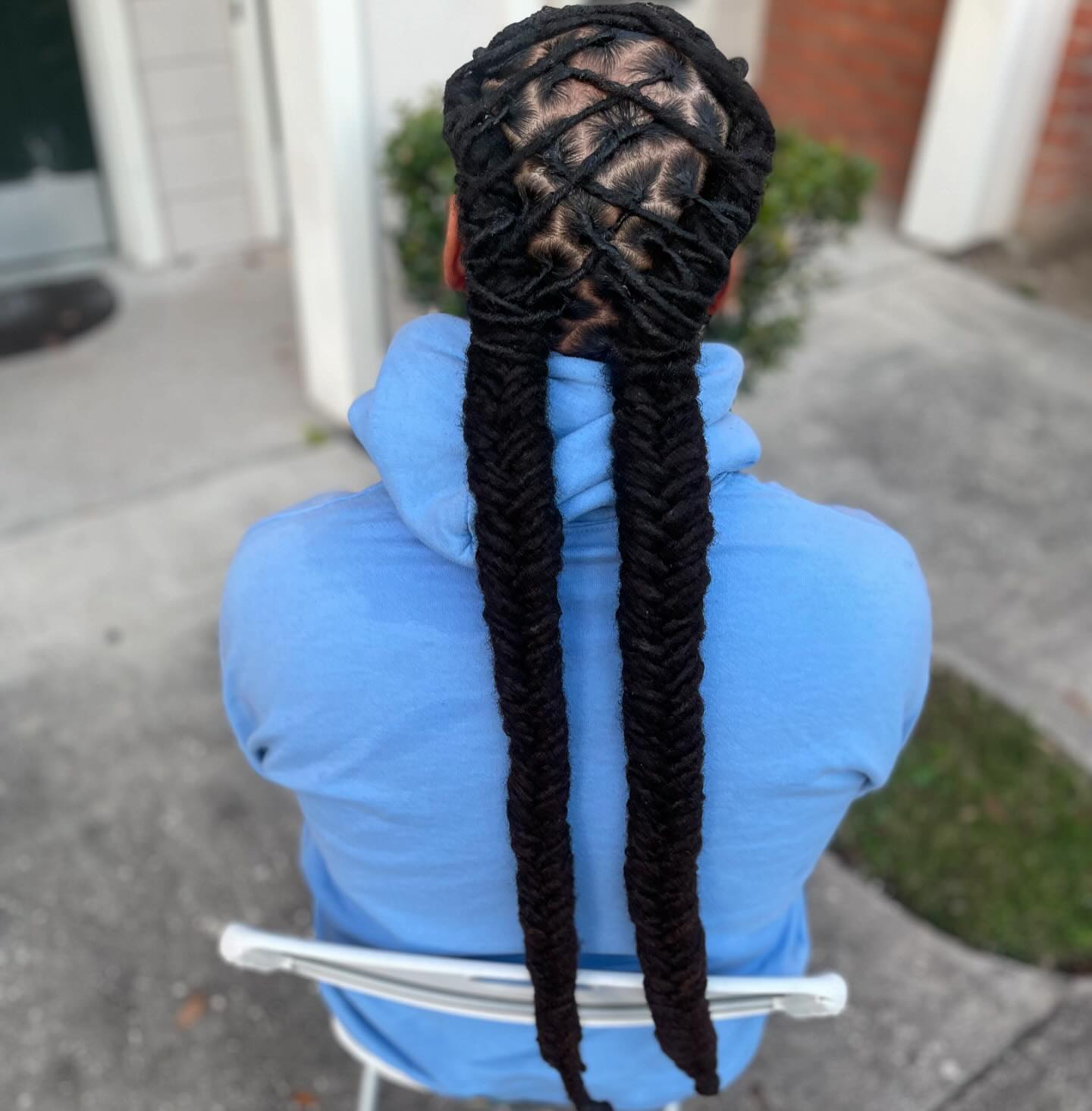Fishtail Dread Locs Style