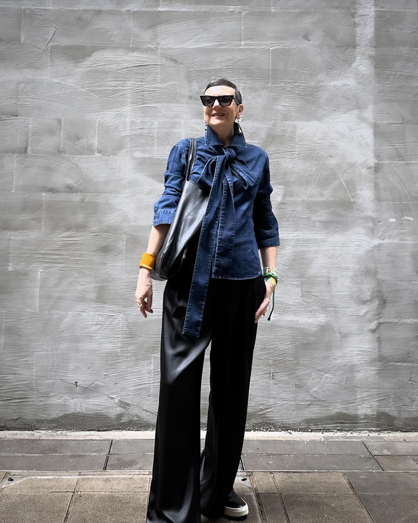 High-waisted trousers with Blouse