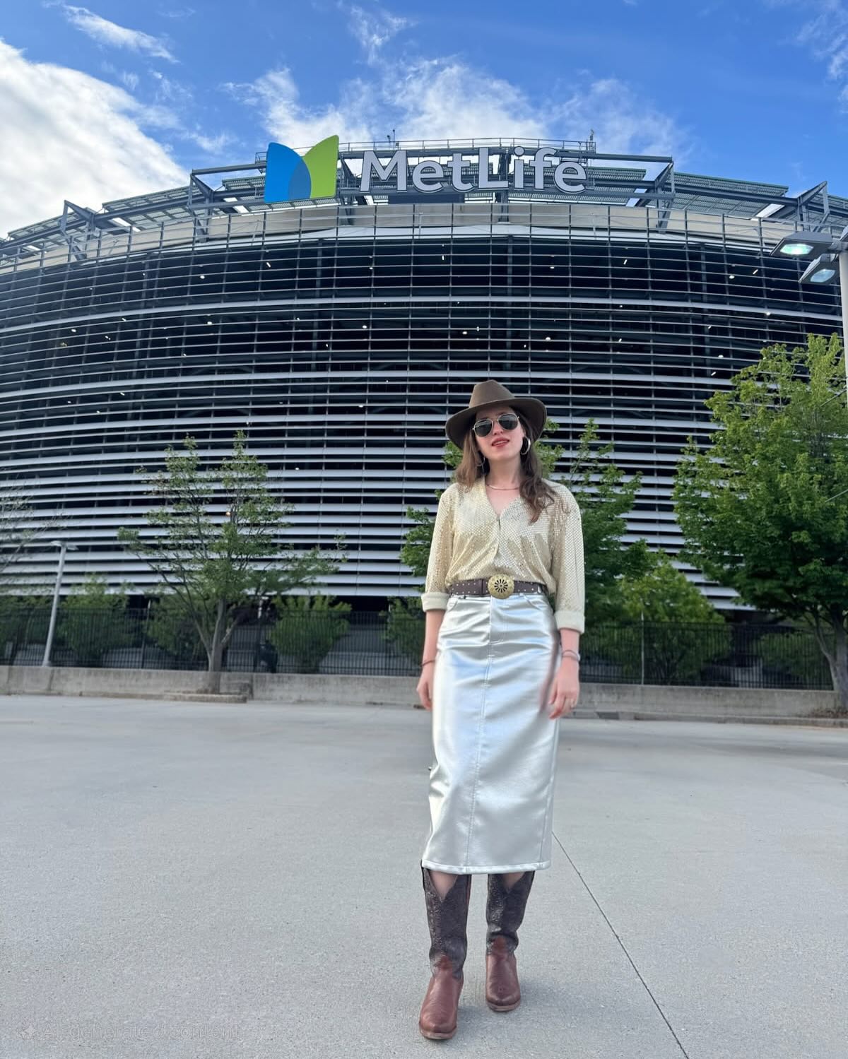 Silver Skirt And Shirt Cowboy Outfit