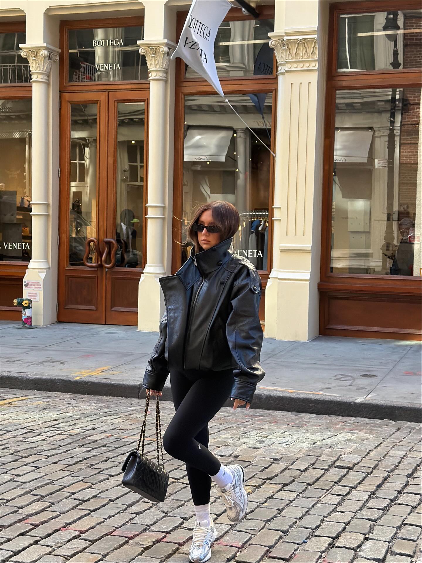 Leather Jacket and Turtleneck