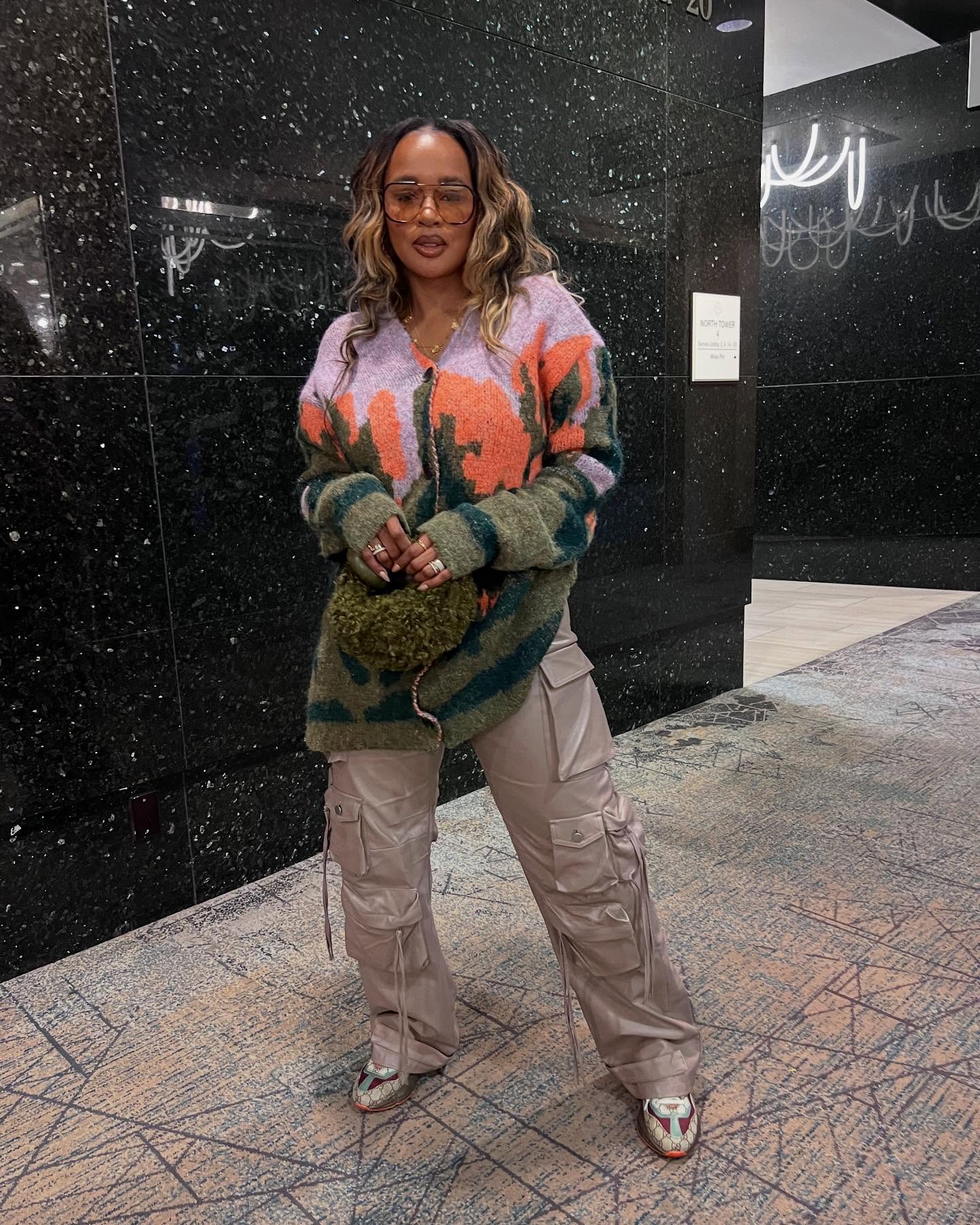 Oversized Sweater with Cargo Pants