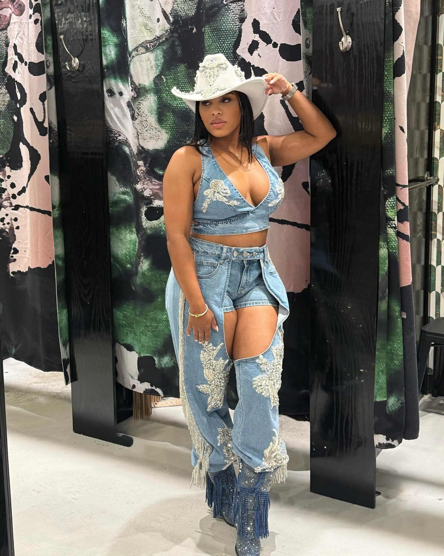 Full Denim Cowboy Outfit