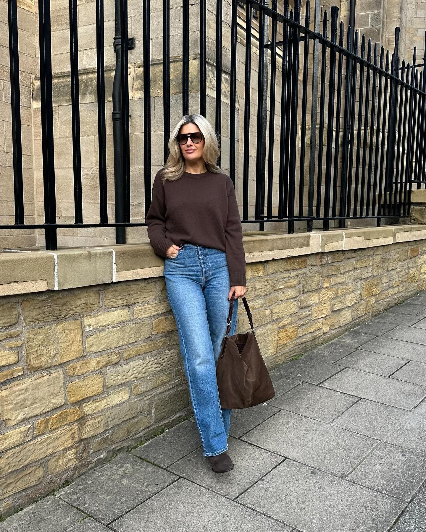 Cashmere Sweater and Jeans