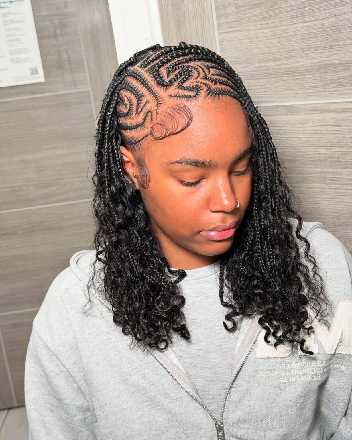 15 Short Fulani Braids Styles With Curls | ThriveNaija