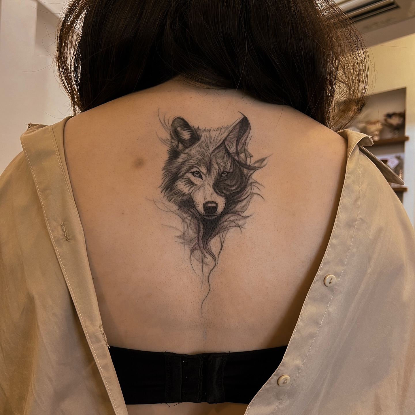 Alpha Female Wolf Tattoo