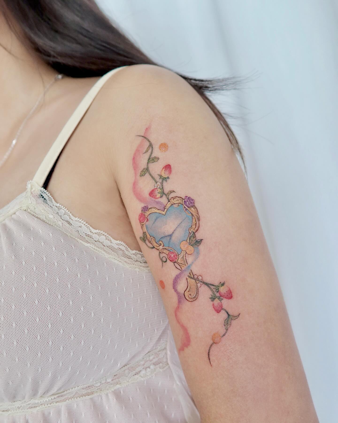 Heart with Mirror Symbolizing Self-reflection