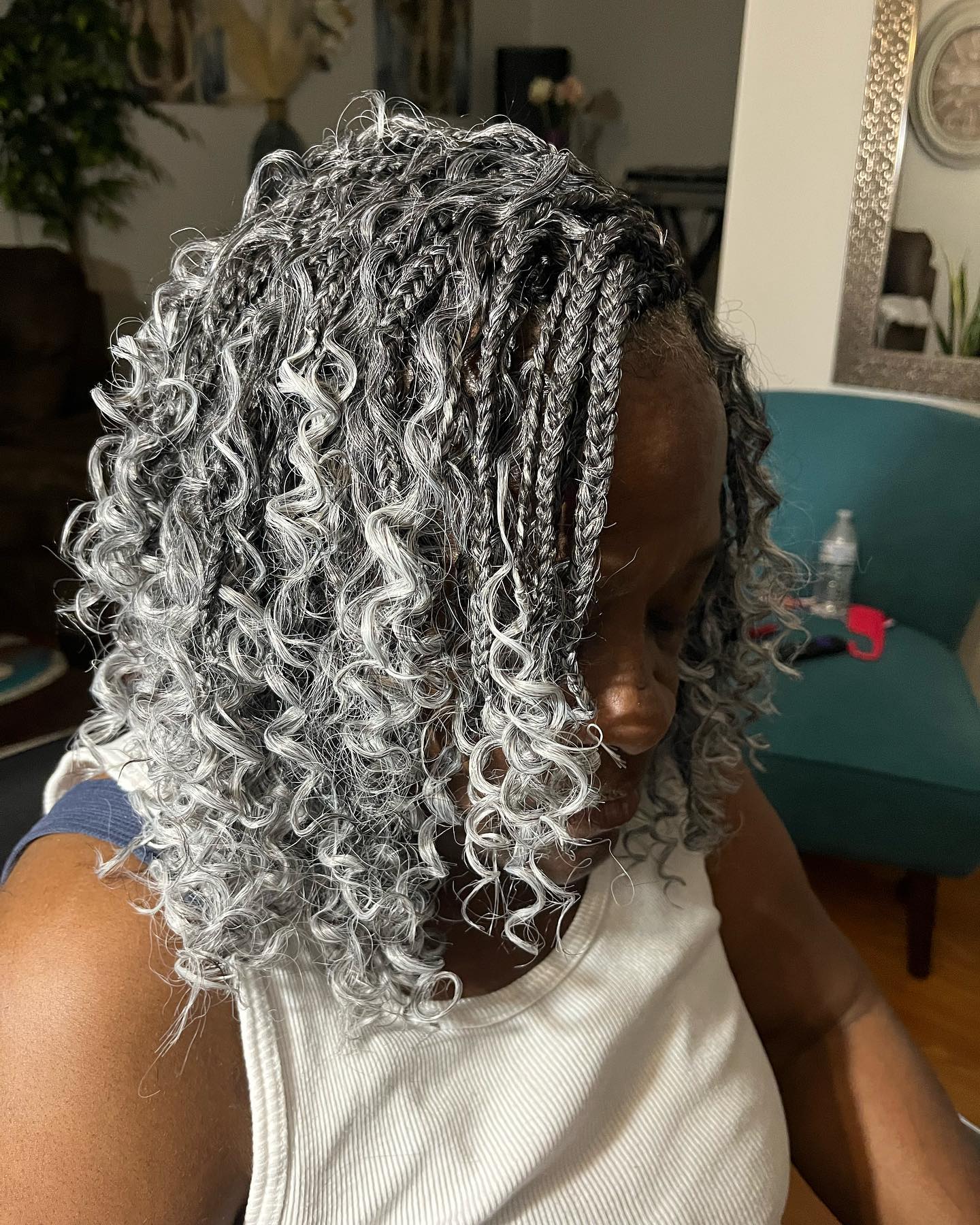 Silver Fox Bohemian Braids