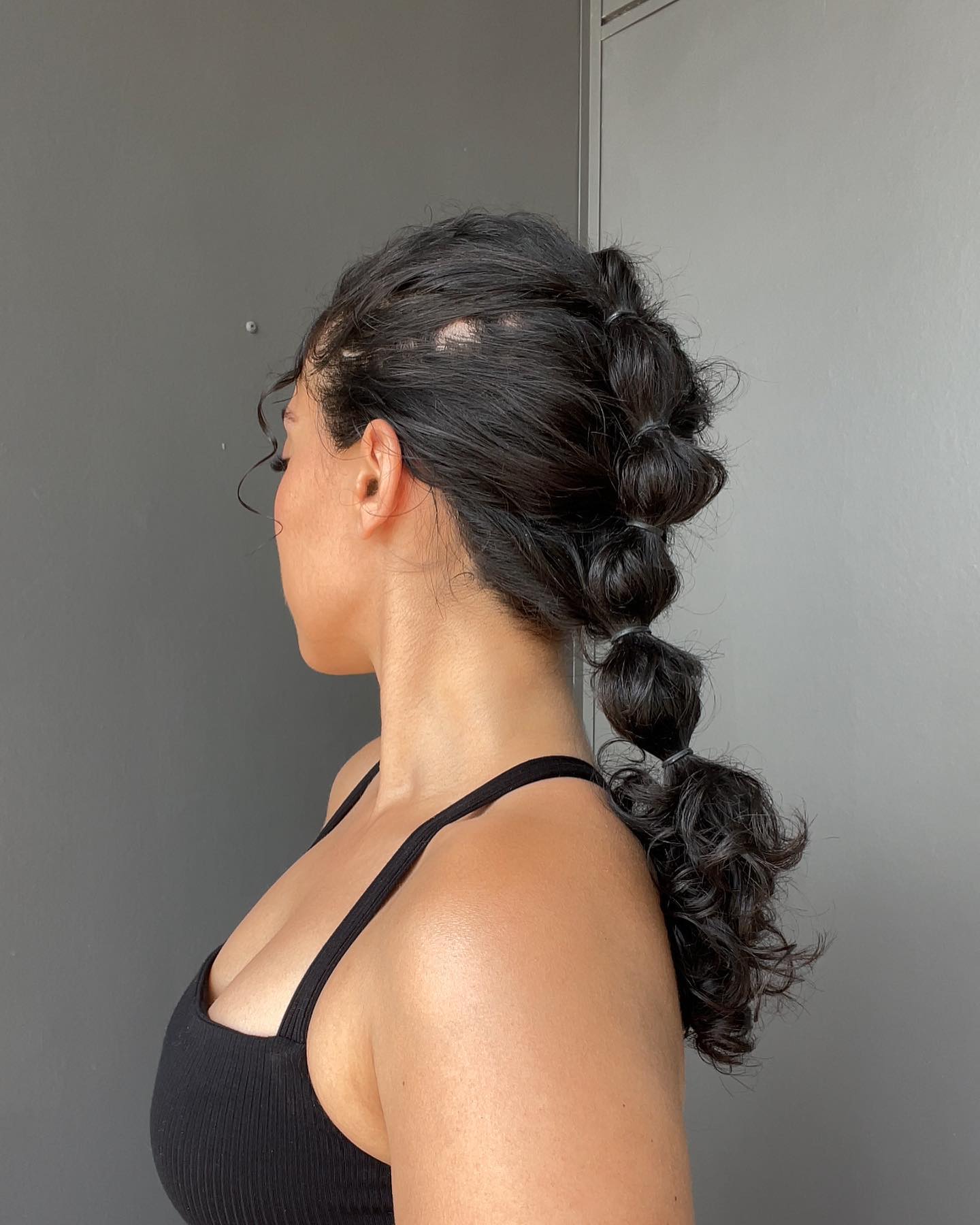 Bubble Packed Hairstyle