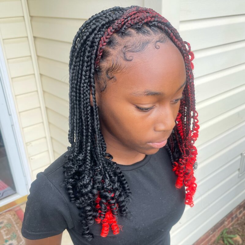 17 Chic Red Braids Hairstyle Ideas For Black Women | ThriveNaija