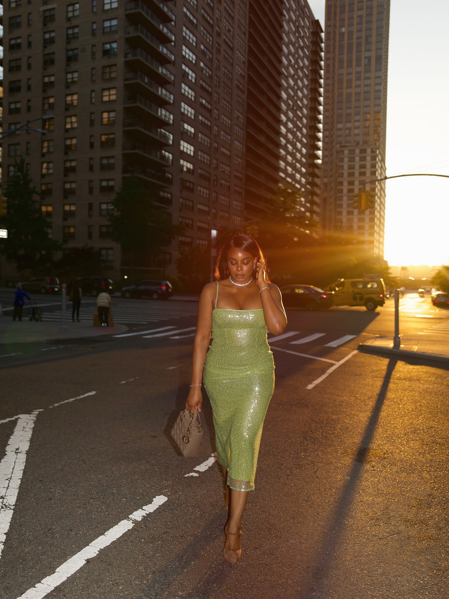 Citrus Summer Sunset Dress