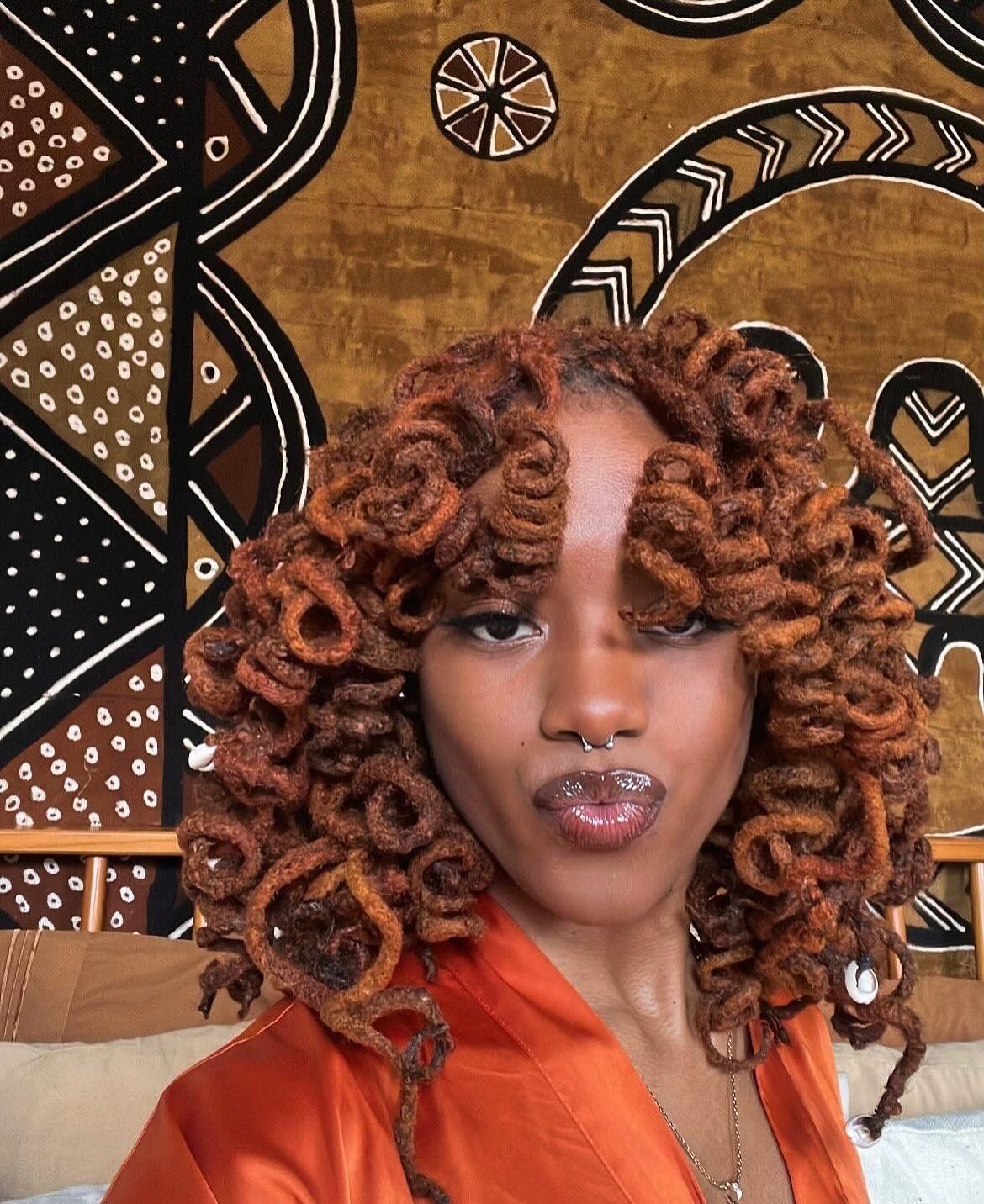 Gorgeous Ginger Dreads Hairstyle