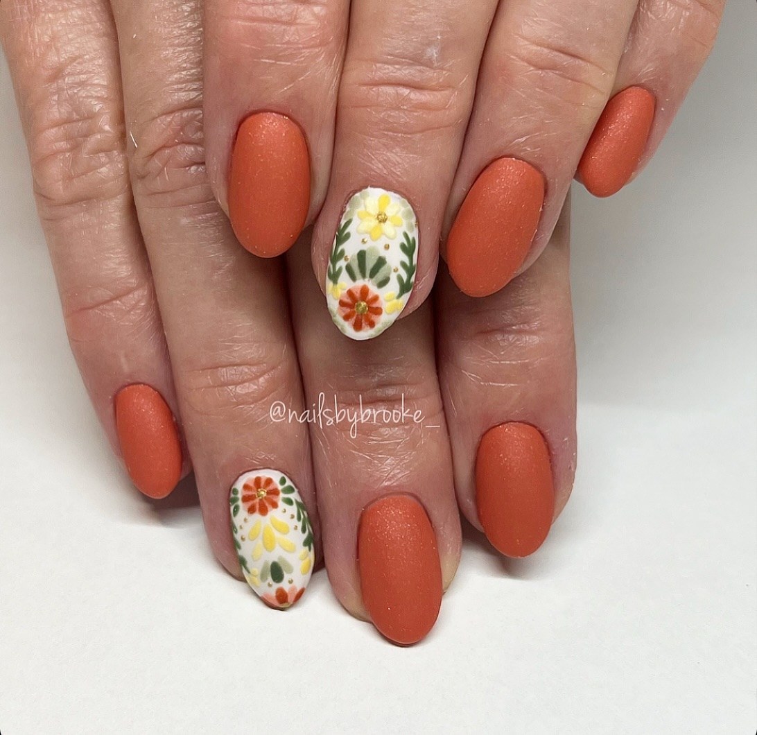 Burnt Orange with Matte Finish