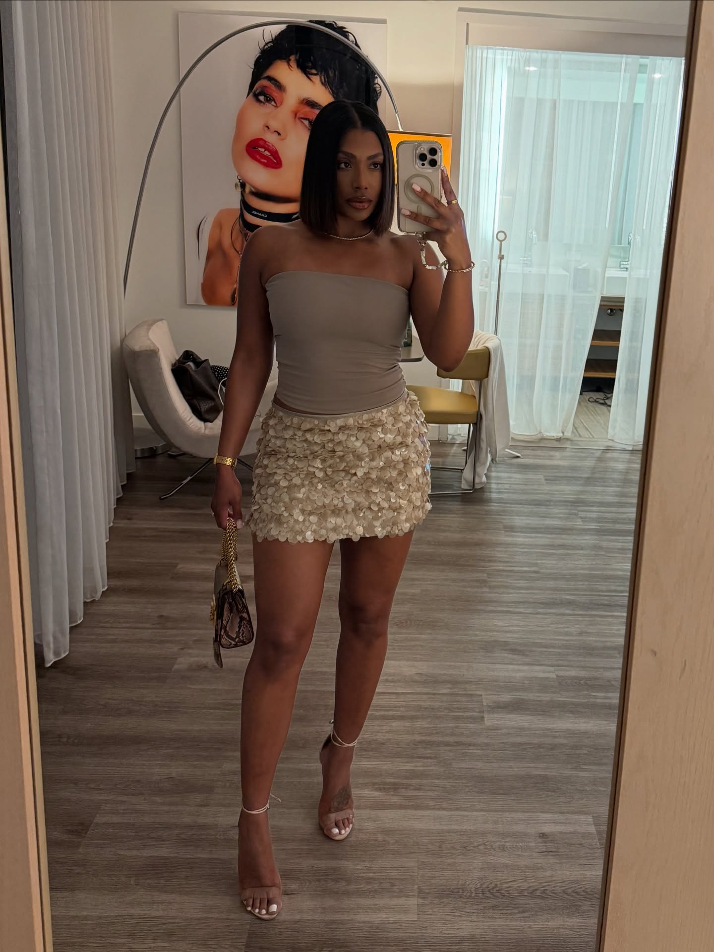 Stunning Summer Tube Top And Mini Skirt