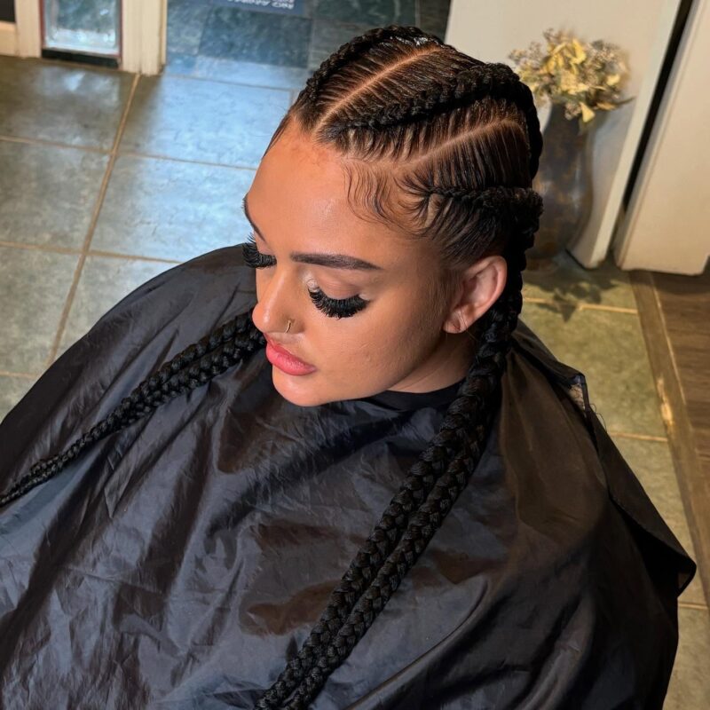 19 Stunning Big Cornrows Hairstyle Ideas | ThriveNaija