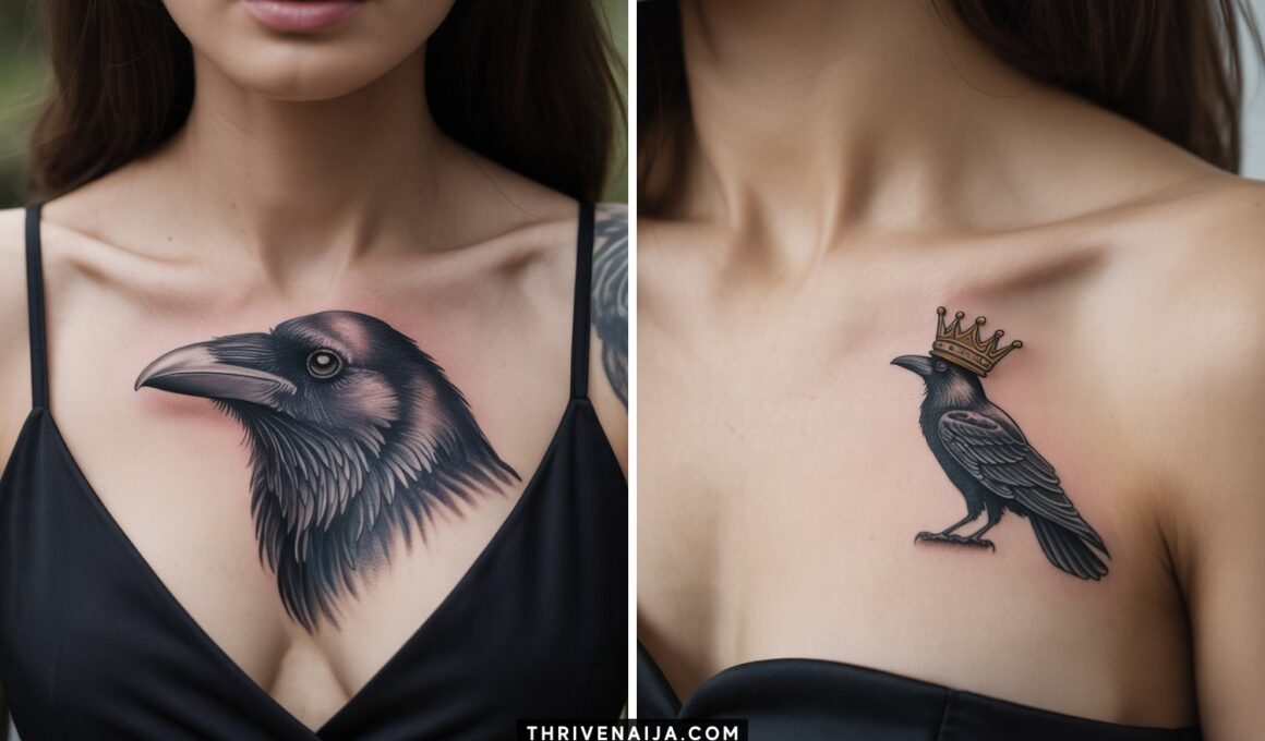 Raven Tattoo Ideas for Women