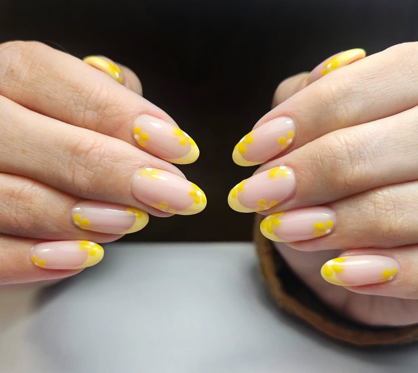 Lemon Yellow French Tips