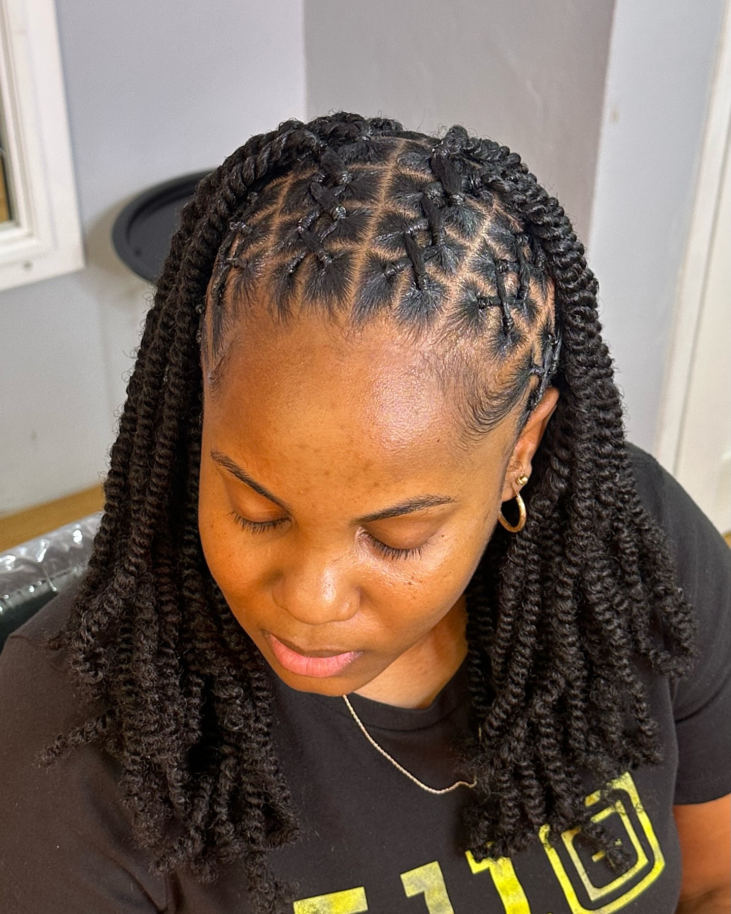 Criss Cross Fulani With Natural Spring Twist