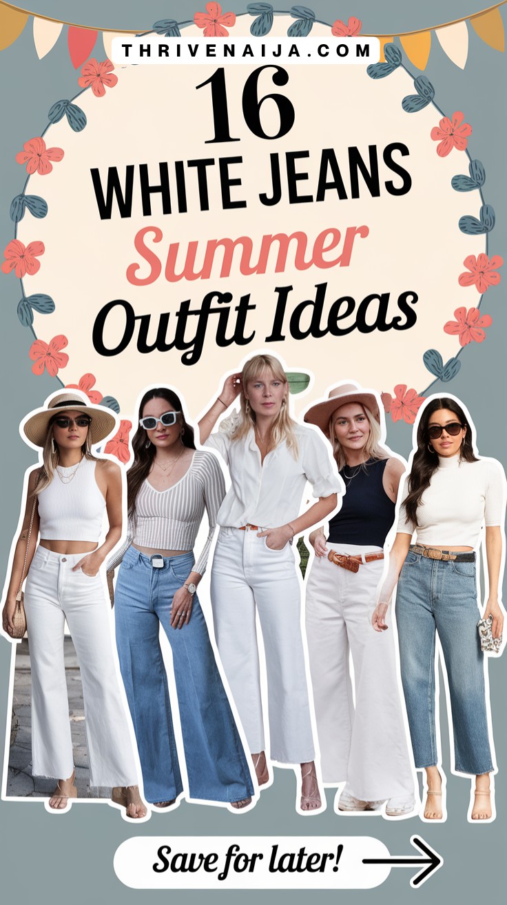 white jeans outfits
