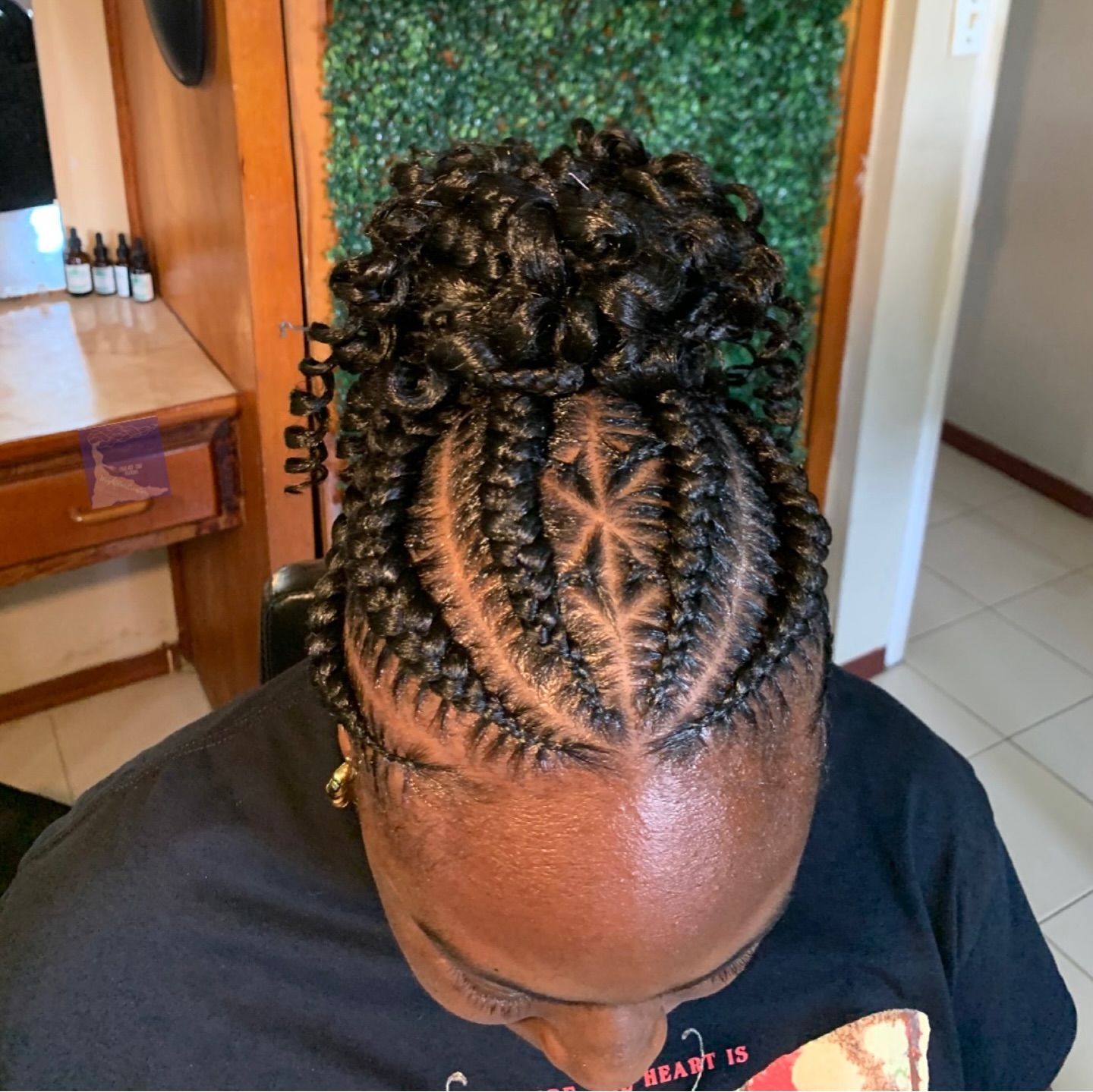 Stitch Braids with Curls